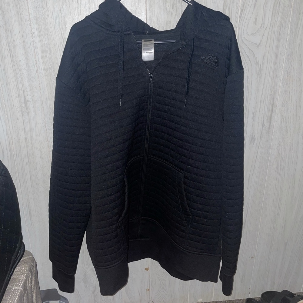 Mens The North Face Quilted Heavy Zip Hoodie